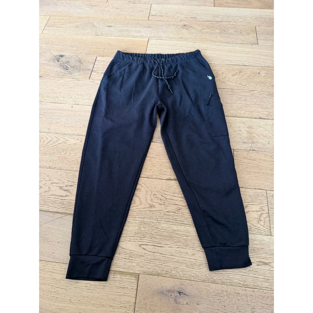 US Polo Assn Joggers Black Drawstring Waist Logo Athletic Pants Size: L (347)